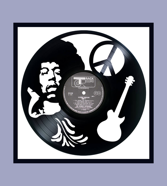 Framed Vinyl Record of Jimi Hendrix Electric Ladyland