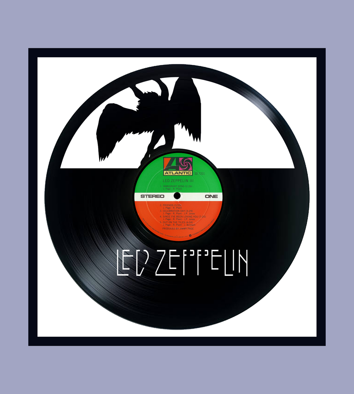 Framed Vinyl Record of Led Zeppelin III
