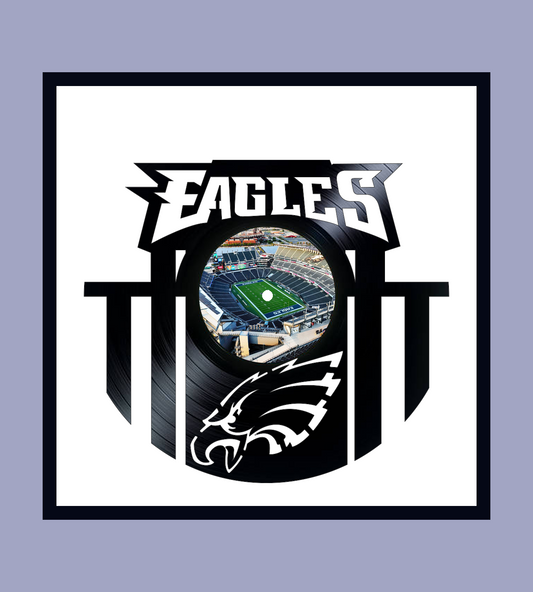Framed Vinyl Record of the Philadelphia Eagles